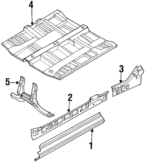 Rocker Panel for 1988 Subaru Justy #0