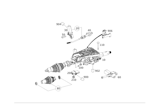 Steerg. Column Jacket Tube & Steerg. Shaft for 2015 Mercedes-Benz E550 #0