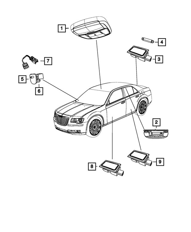 1TN63ML2AC - Electrical: Grab Handle, Left, Mexico for Mopar Image