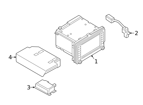 Navigation System Components for 2016 Volkswagen Jetta #0