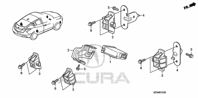 TPMS Unit for 2012 Acura ZDX #0