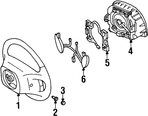 Steering Wheel & Trim for 2002 Ford Crown Victoria #0