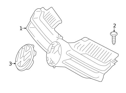 Grille & Components for 2009 Volkswagen Rabbit #0
