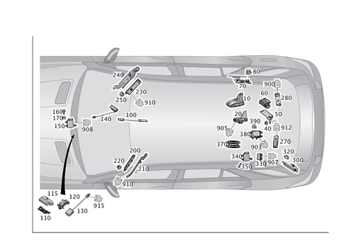 Antenna, Antenna Amplifier and Wiring Harnesses for 2017 Mercedes-Benz GLS350d #0