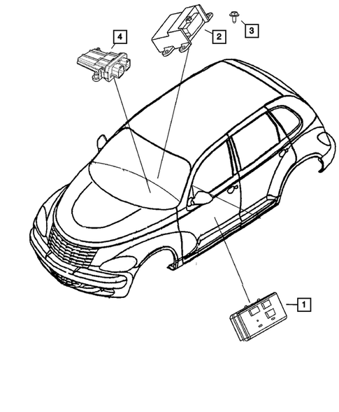 Keys, Modules and Engine Controllers for 2010 Chrysler PT Cruiser #2