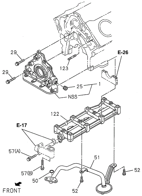 Oil Pump - Oil Strainer for 1997 Acura SLX #0