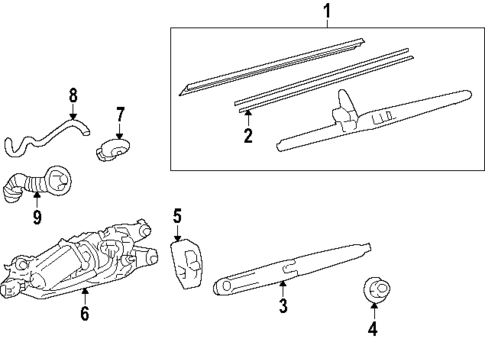 Wiper & Washer Components for 2025 Toyota 4Runner #1