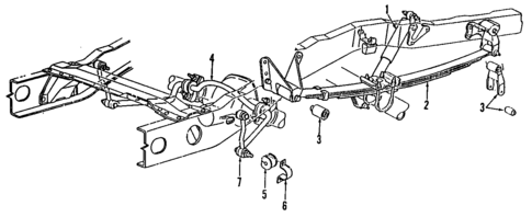 Rear Suspension for 1993 Mazda Navajo #1