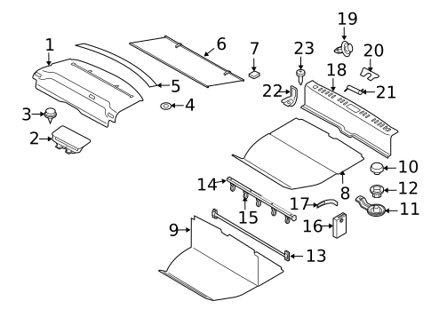 Interior Trim - Rear Body for 2016 Volvo S80 #0