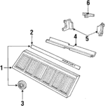 E3YY8200A - Body: Grille for Mercury: Lynx Image