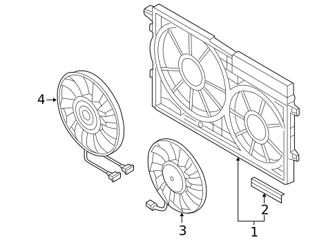 Cooling Fan for 2010 Volkswagen GTI #0