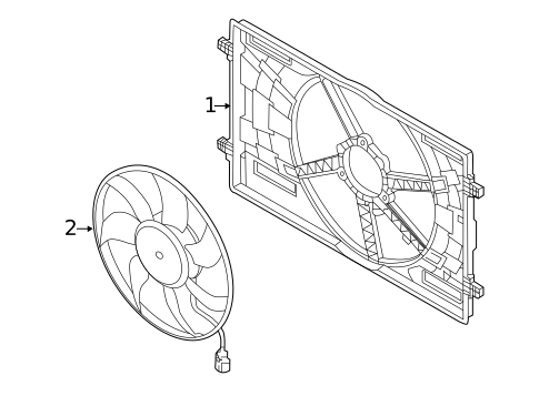 Cooling Fan for 2023 Audi Q7 #1