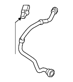 5Q0131128P - Emission System: Inlet Hose for Volkswagen: Golf, Golf Alltrack, Golf SportWagen, GTI Image