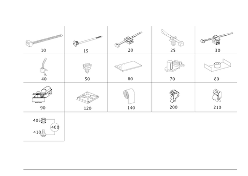 Loom Ties, Cable Mounting Parts and Grommets for 2020 Mercedes-Benz S63 AMG #0