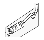 LC3Z5230K - Exhaust: Rear Muffler for Ford Image