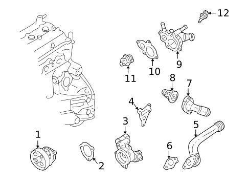 Water Pump for 2005 Nissan Sentra #0