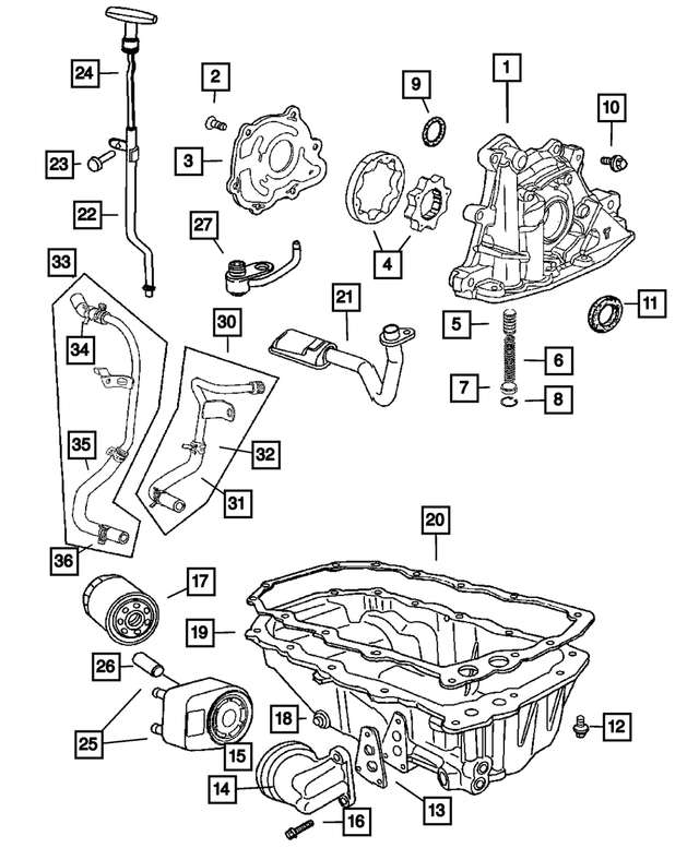 6100296 - Engine 2.4L Four Cylinder (Turbo): Hex Head Bolt for Mopar Image