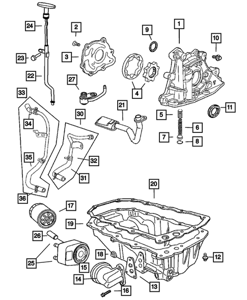 Engine Oiling for 2004 Chrysler PT Cruiser #0