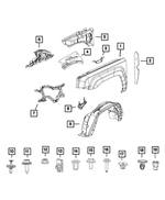 68079928AA - : Front Fender, Right for Mopar Image