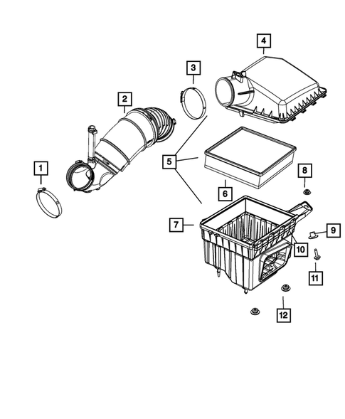 Air Cleaner for 2010 Dodge Ram 3500 #0