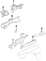8941085174 - : Battery Tray for Isuzu Image