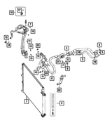 68237075AA - Air Conditioners and Heaters: A/c Line Valve Core for Chrysler: 200, 300 | Dodge: Challenger, Charger, Charger Daytona, Journey | Fiat: 500 | Jeep: Cherokee, Grand Cherokee, Grand Cherokee L, Wagoneer S, Wrangler, Wrangler JK | Ram: 1500, 1500 Classic, 2500, 3500 Image