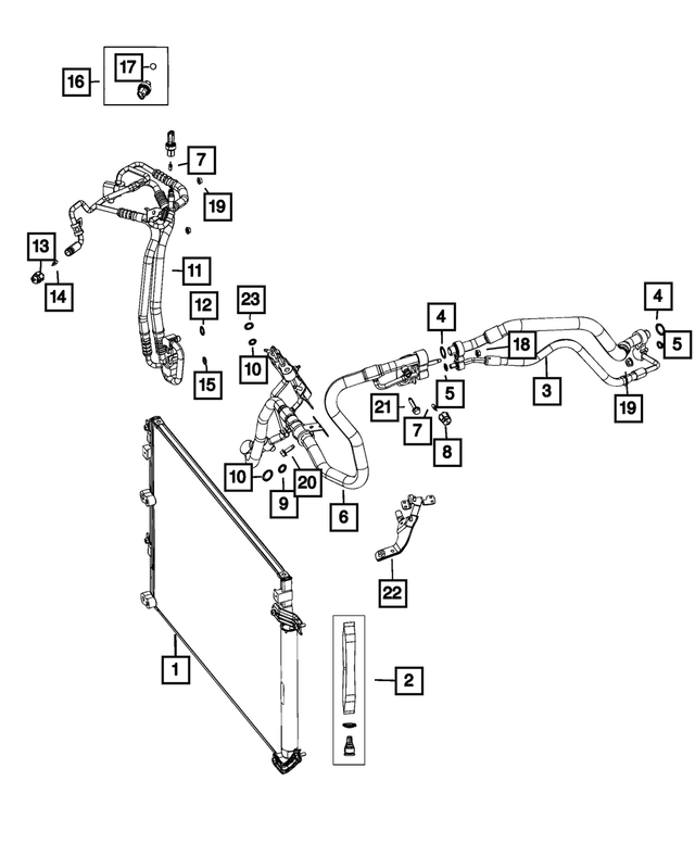 68288392AA - Air Conditioners and Heaters: A/c Liquid Line for Mopar Image