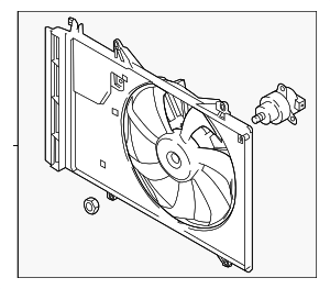16360WB001 - Belts &amp; Cooling: Fan Assembly for Scion: iA | Toyota: Yaris, Yaris iA Image