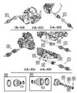 R5085060AD - : Axle Half Shaft, Remanufactured, Left for Mopar Image