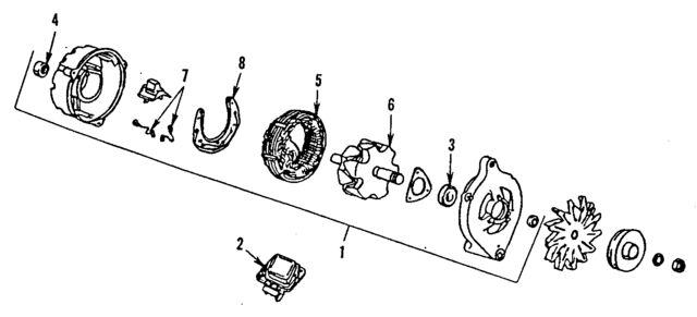 C9ZZ10094A - Electrical: Front Bearing for Ford Image