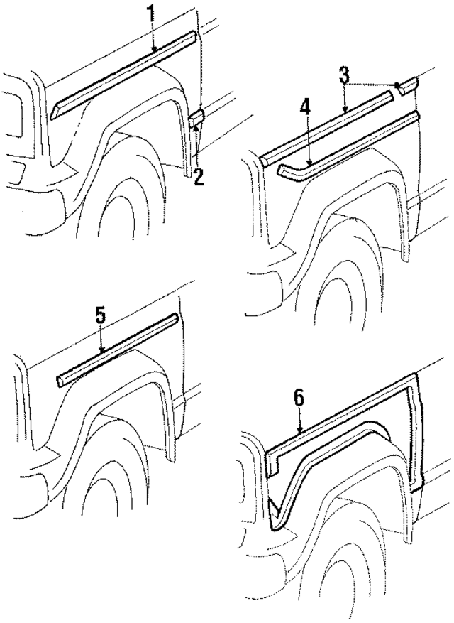 J0971811 - Body: Molding for Mopar Image