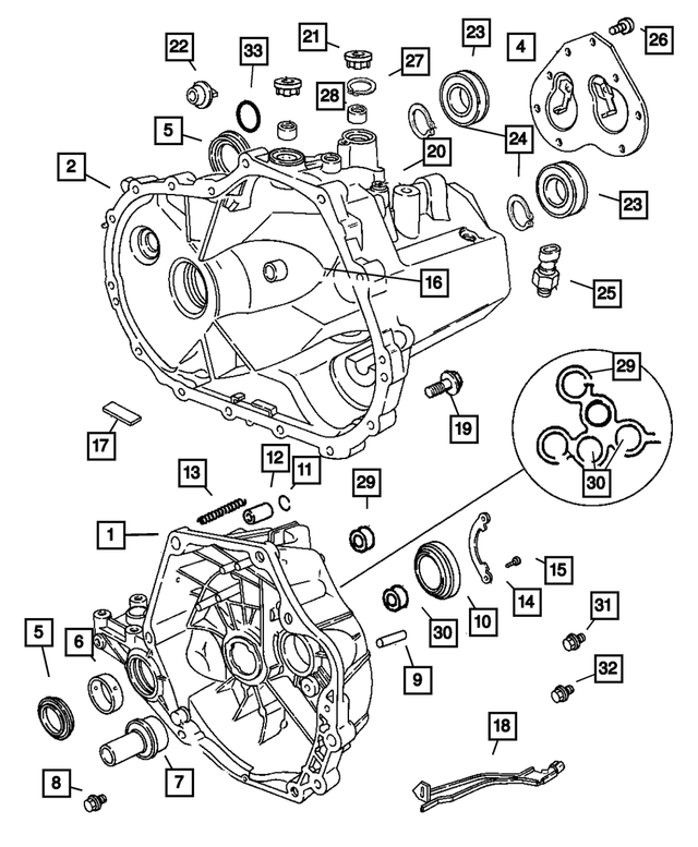 4761080 - T355; 5-Speed; Manual Transaxle: Snap Ring for Mopar Image