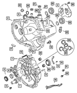 68026543AA - T355; 5-Speed; Manual Transaxle: Transmission Case for Mopar Image