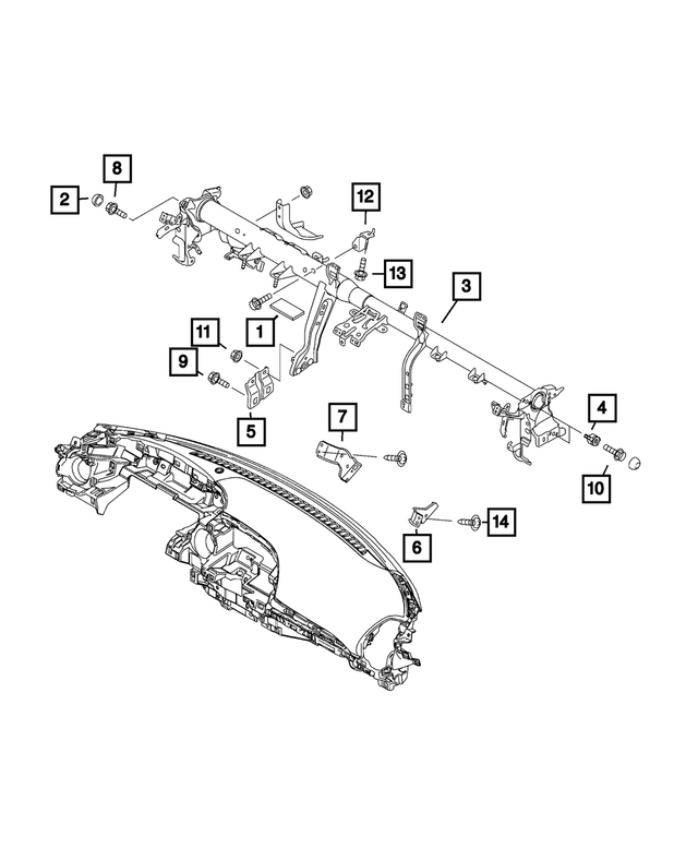 68318983AA - Interior Trim: Threaded Insert for Mopar Image