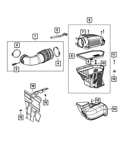 Air Cleaner for 2013 Dodge Charger #1