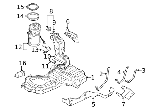Fuel System Components for 2007 Audi A4 Quattro #1