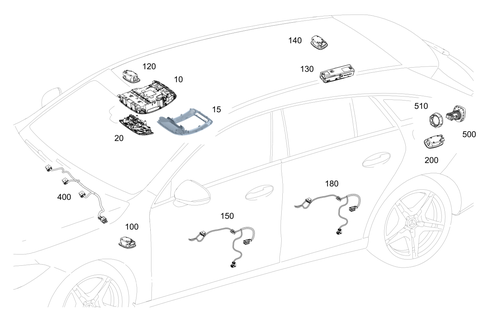 Interior Lamps, Plug Socket in Loading Compartment for 2024 Mercedes-Benz CLA 250 #0