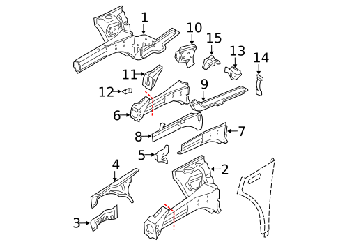 Structural Components & Rails for 2005 Mini Cooper #0