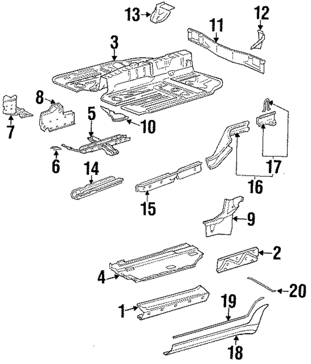 47780943300 - Body: Inner Rocker for Porsche Image