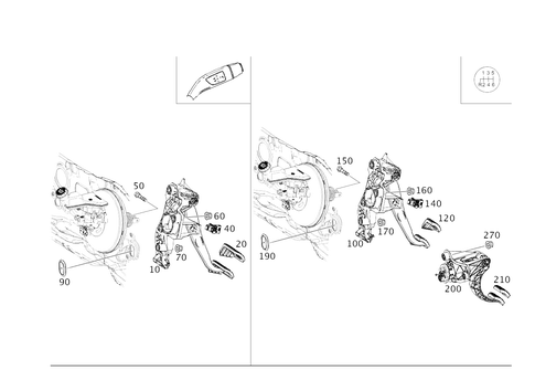 Pedal Assembly with Bearing for 2026 Mercedes-Benz CLA250 #0