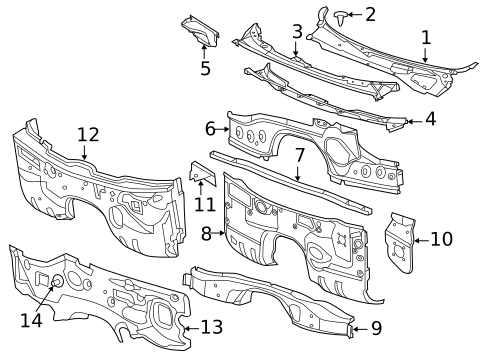 Cowl for 2014 Chrysler 300 #0