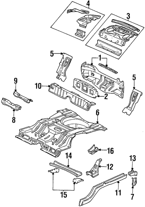 Rear Body for 2001 Pontiac Grand Prix #0