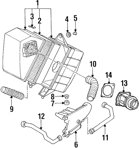 Air Intake for 1994 Audi Cabriolet #0