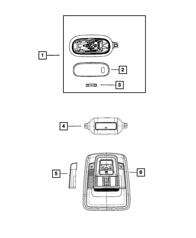 5JG55TX7AD - Electrical: Dome Lamp for Mopar Image