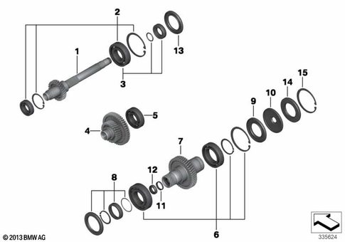 Input Shaft, Layshaft and Output Shaft for 2013 BMW-Motorrad C 650 GT #0