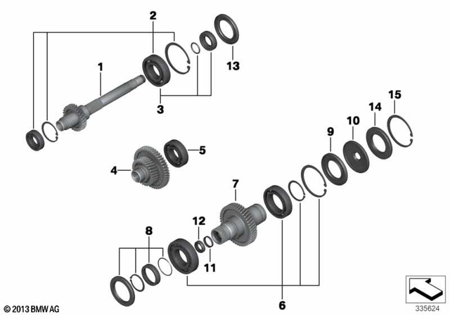 24218544882 - Automatic Transmission: Cvt Output Shaft -  for BMW-Motorrad Image image