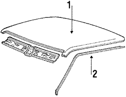 Roof & Components for 1990 Mitsubishi Mighty Max #0