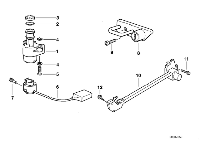 51252313405 - : Dualseat Locking Mechanism for BMW-Motorrad Image