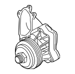 11517801063 - Belts &amp; Cooling: Engine Water Pump for BMW Image