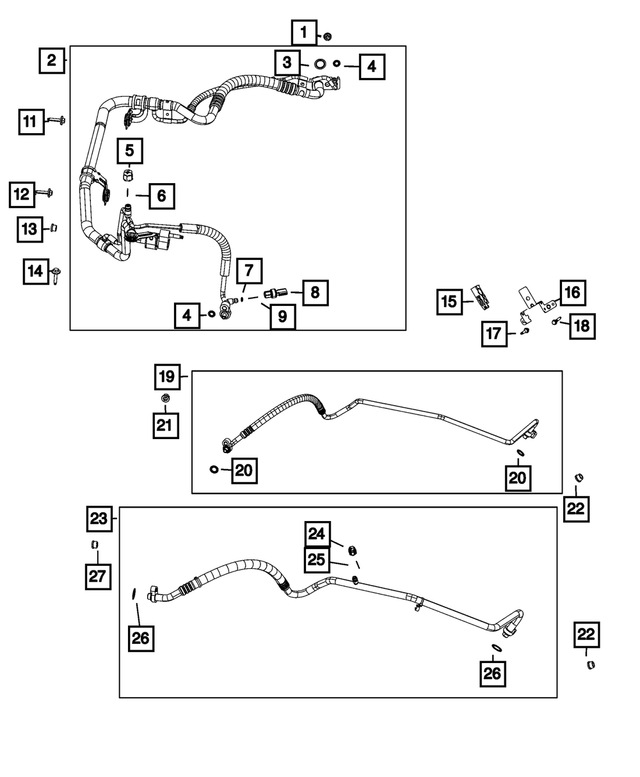 68277009AC - Air Conditioners and Heaters: A/c Suction And Liquid Line for Mopar Image